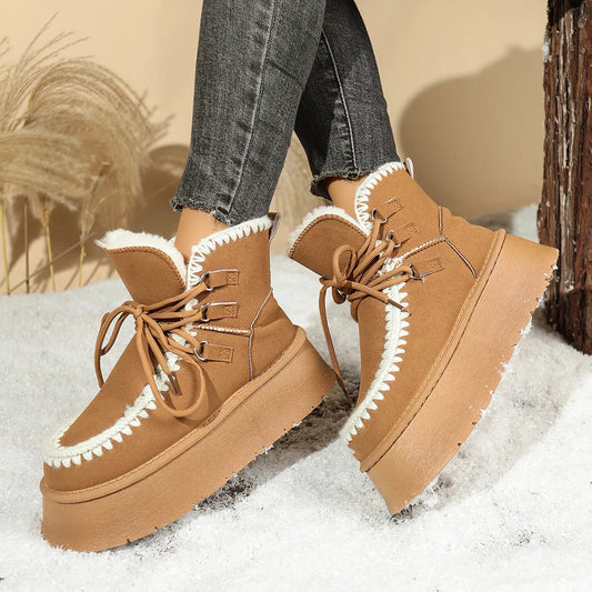 Sherpa Lined Platform Snow Boots | Deb Shops