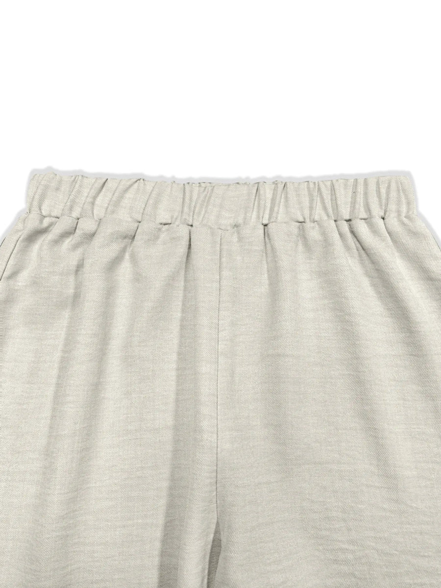 Button - Down Shirt and Wide - Leg Pants Set - Deb Shops
