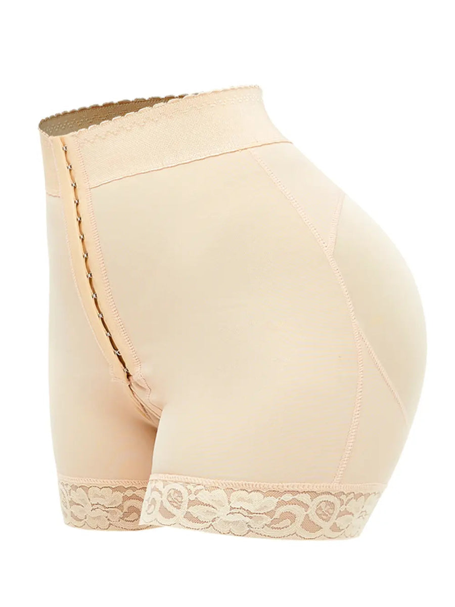 Full Size Lace Detail Hook - and - Eye Shaping Shorts - Deb Shops