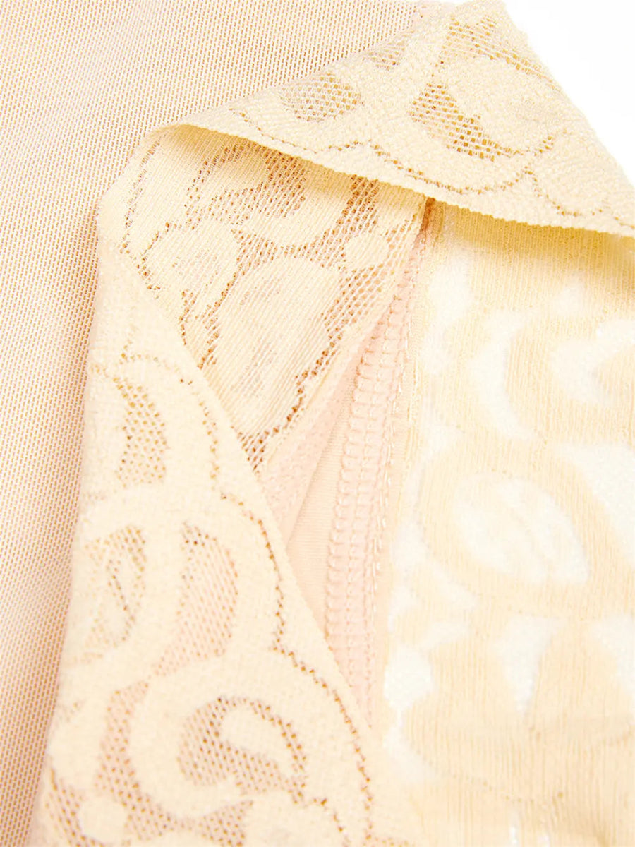Full Size Lace Detail Hook - and - Eye Shaping Shorts - Deb Shops