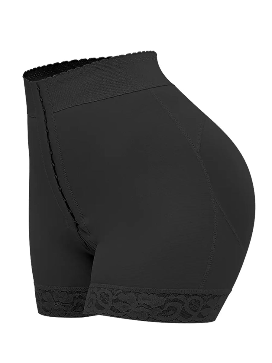 Full Size Lace Detail Hook - and - Eye Shaping Shorts - Deb Shops