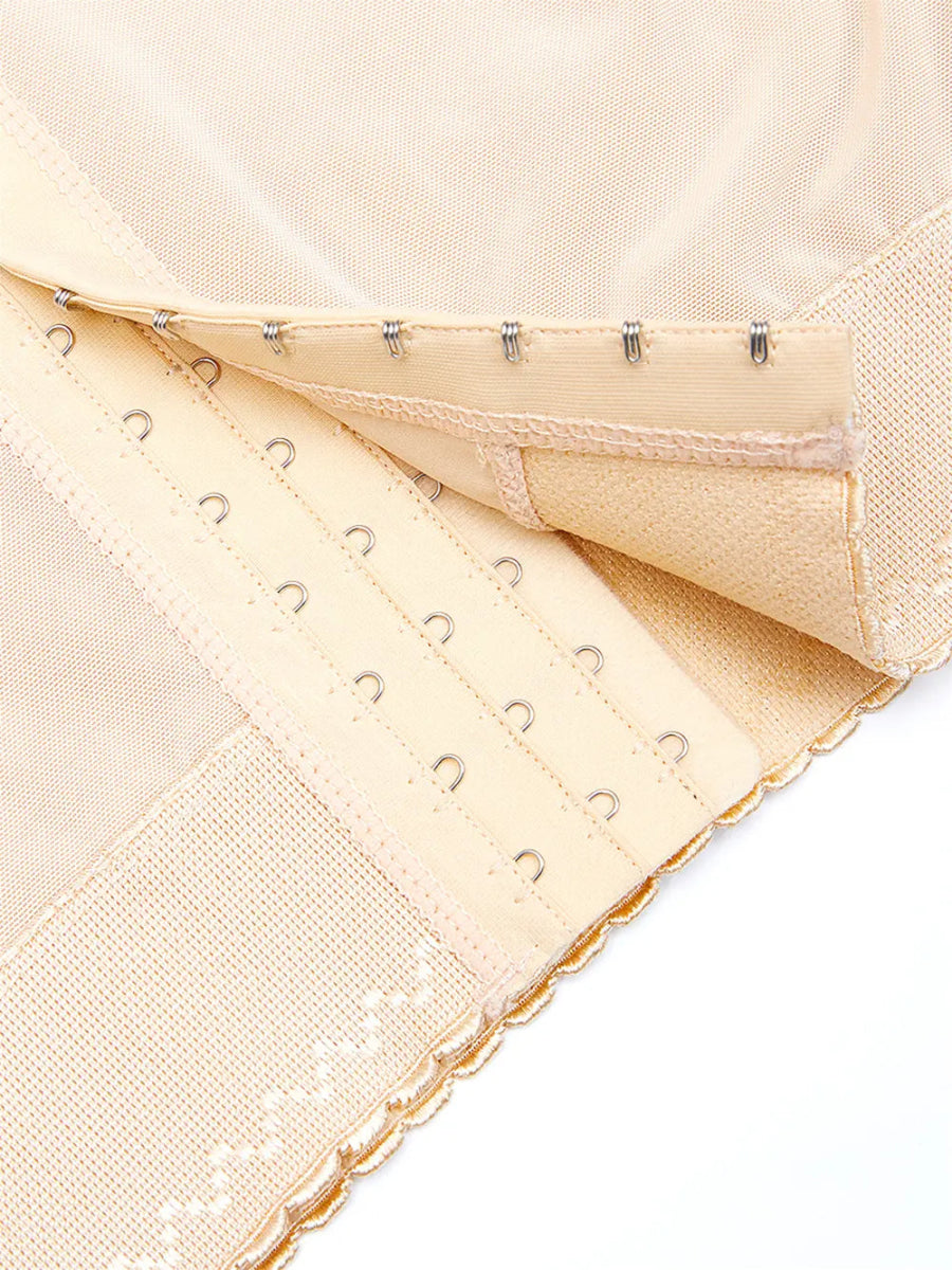 Full Size Lace Detail Hook - and - Eye Shaping Shorts - Deb Shops