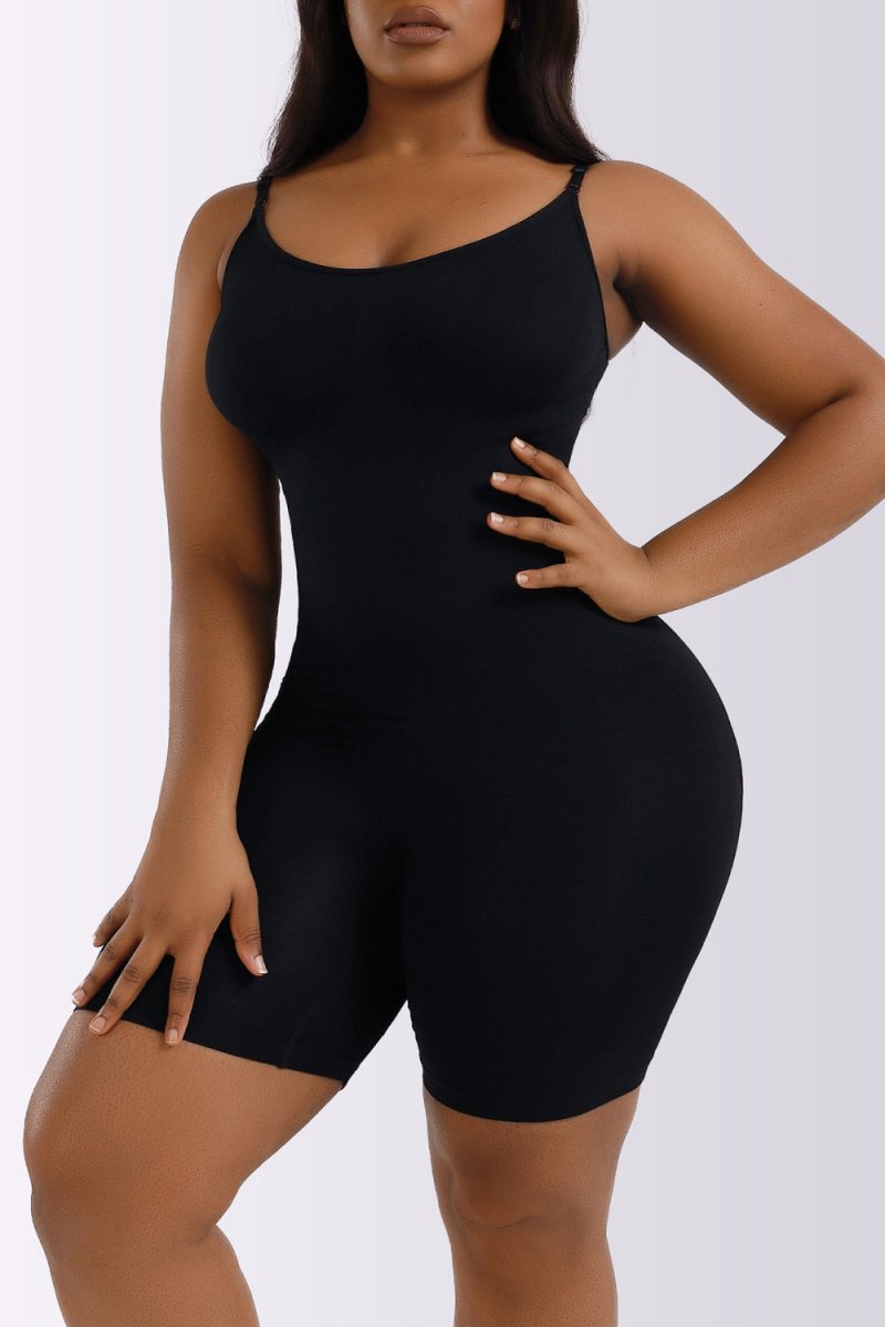 Full Size Spaghetti Strap Shaping Romper - Deb Shops