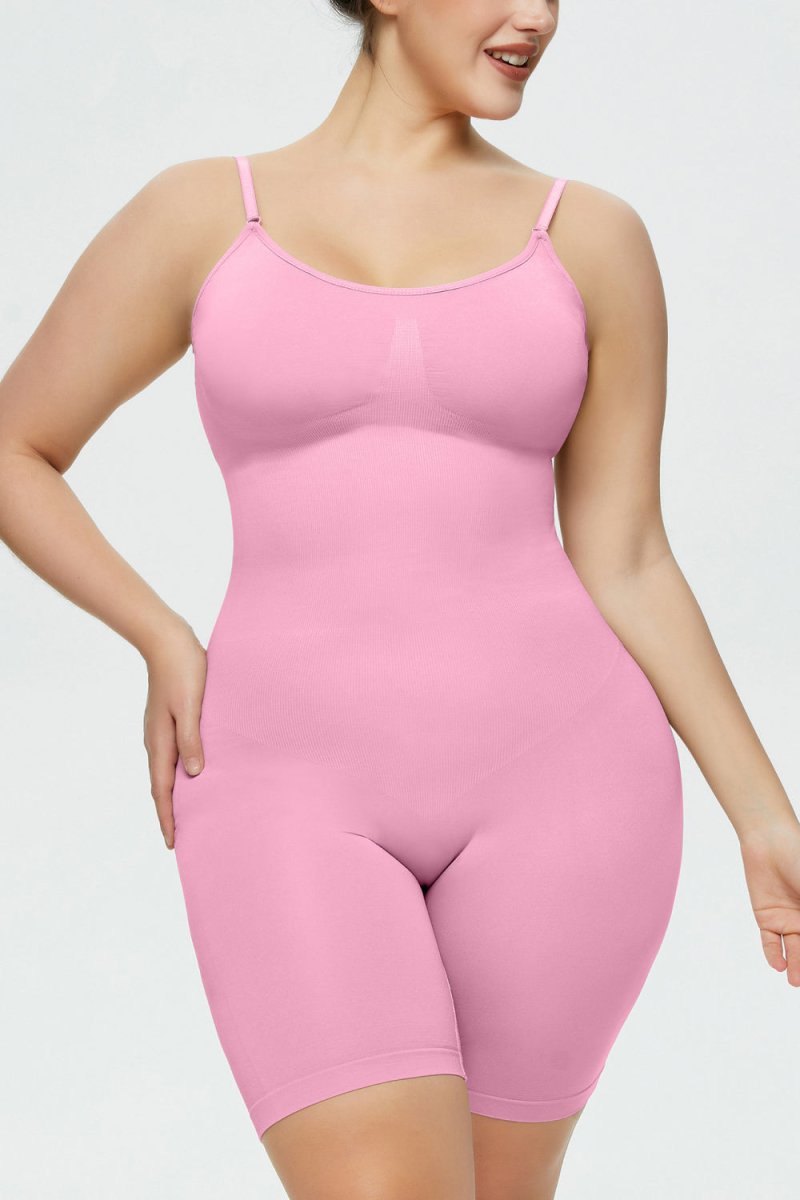 Full Size Spaghetti Strap Shaping Romper - Deb Shops