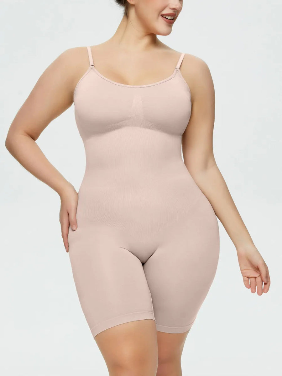 Full Size Spaghetti Strap Shaping Romper - Deb Shops