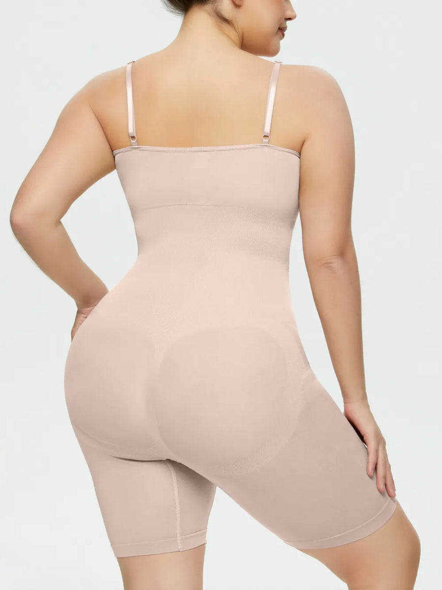Full Size Spaghetti Strap Shaping Romper - Deb Shops