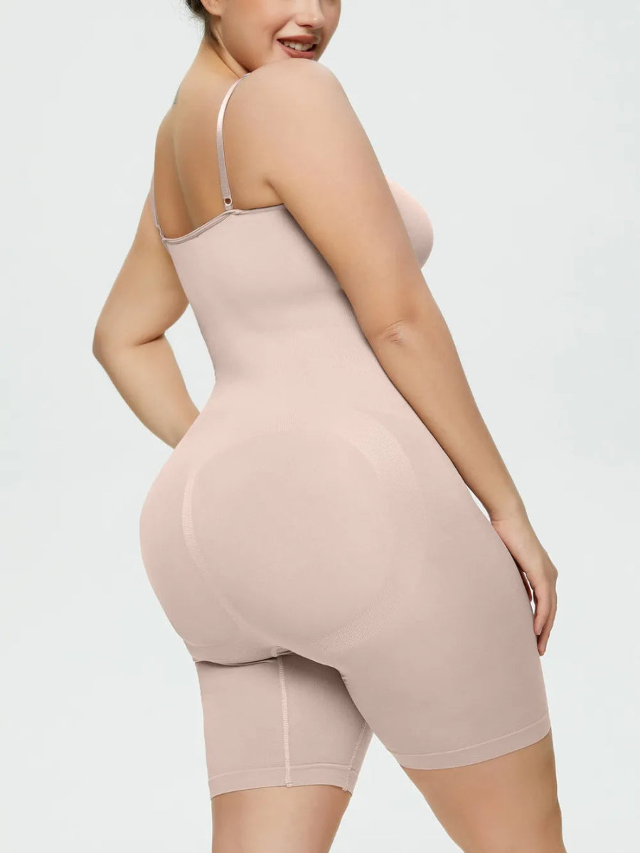 Full Size Spaghetti Strap Shaping Romper - Deb Shops