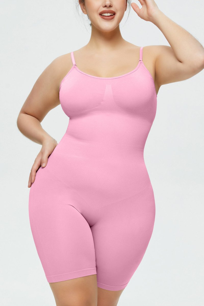 Full Size Spaghetti Strap Shaping Romper - Deb Shops