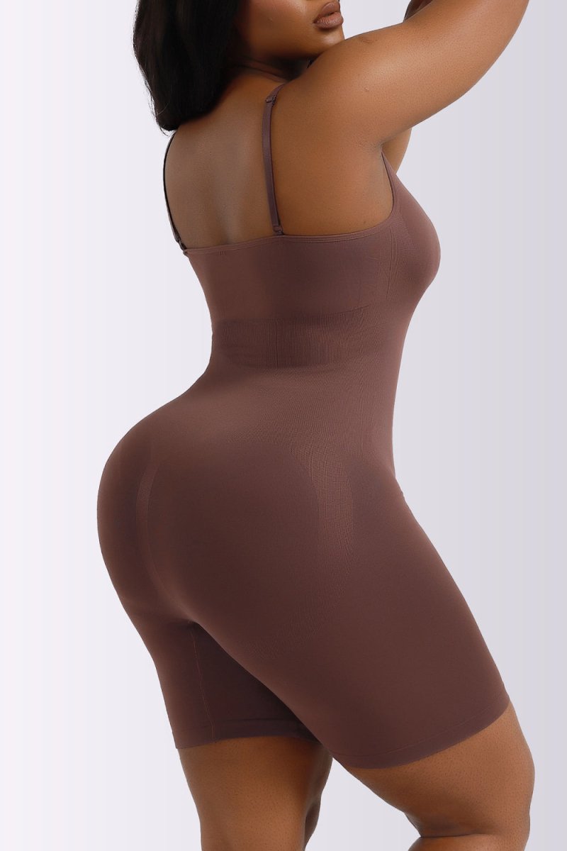 Full Size Spaghetti Strap Shaping Romper - Deb Shops