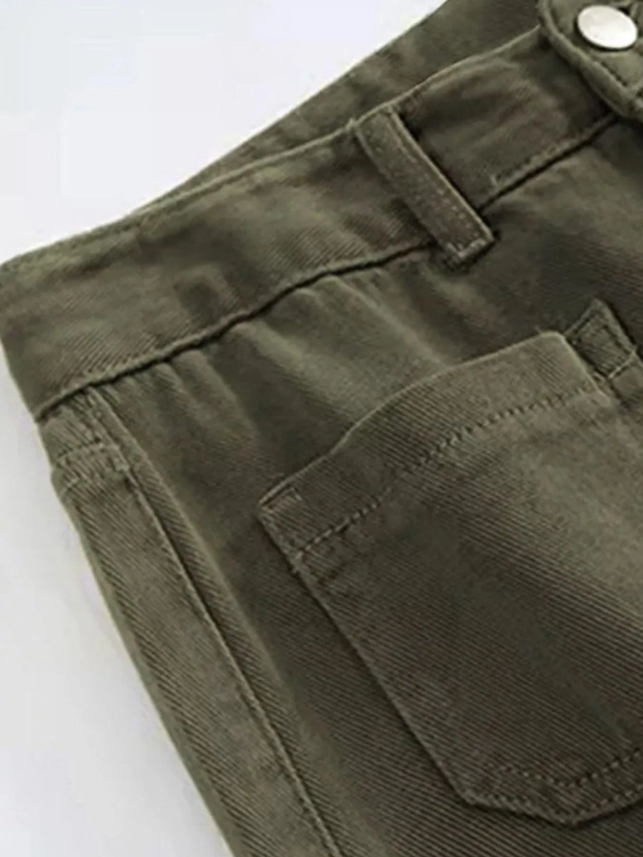 Full Size Wide Leg Pants with Pockets - Deb Shops