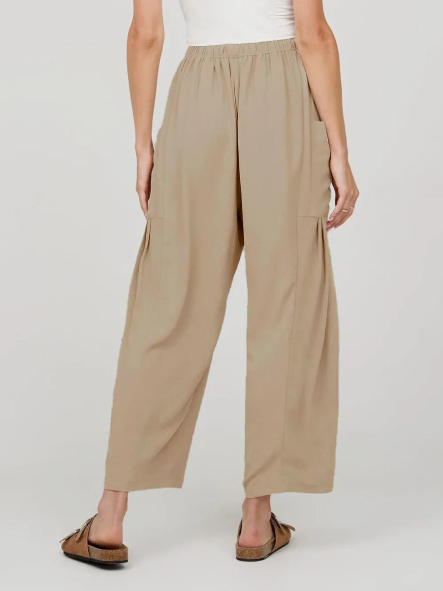 Stylish Wide Leg Pants with Pockets - Deb Shops