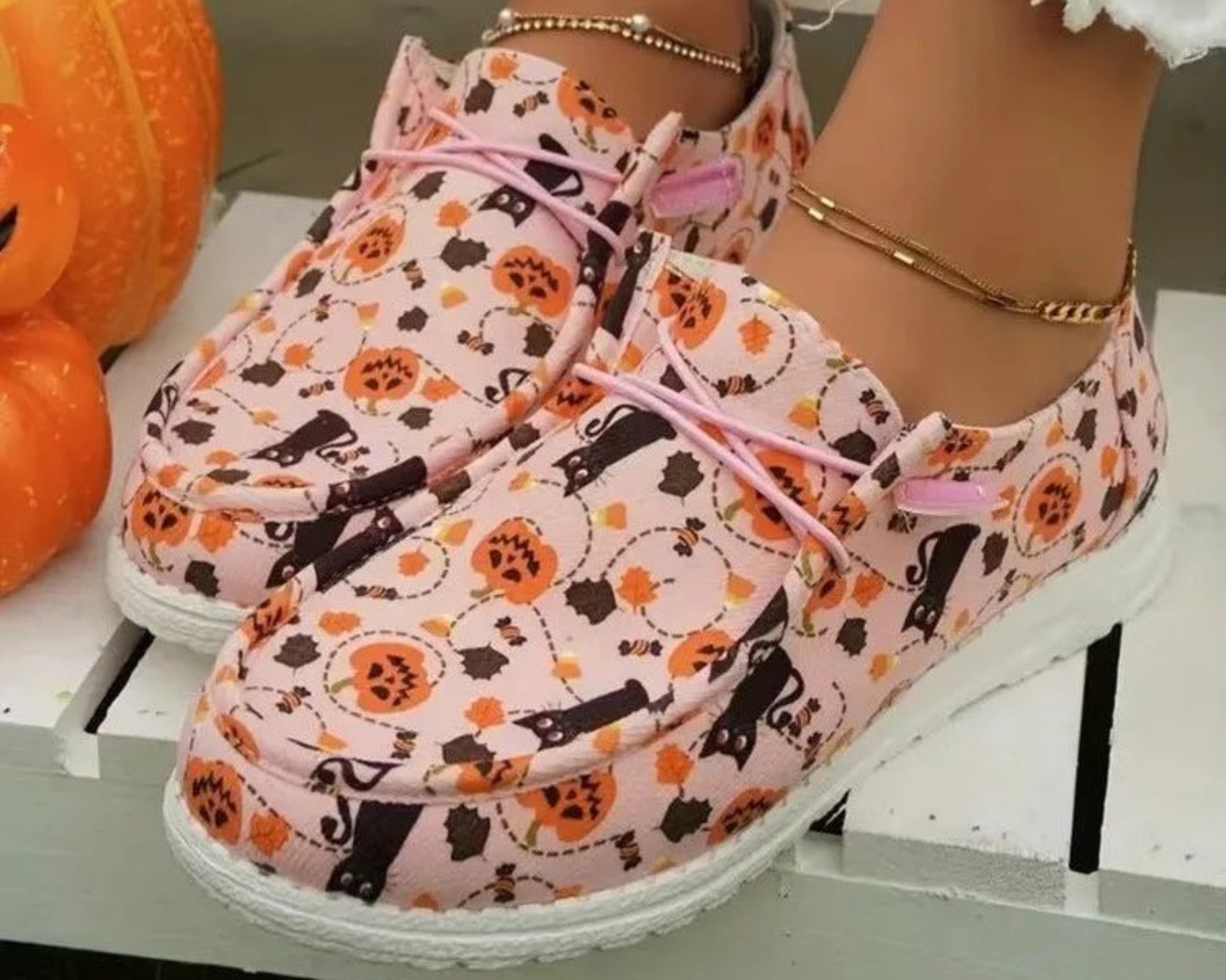 Printed Round Toe Flat Slip - Ons - Deb Shops