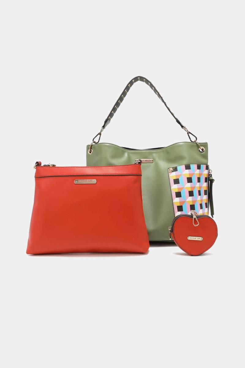 3-Piece Set - Shoulder Bag, Handbag and Heart Coin Pouch - Deb Shops