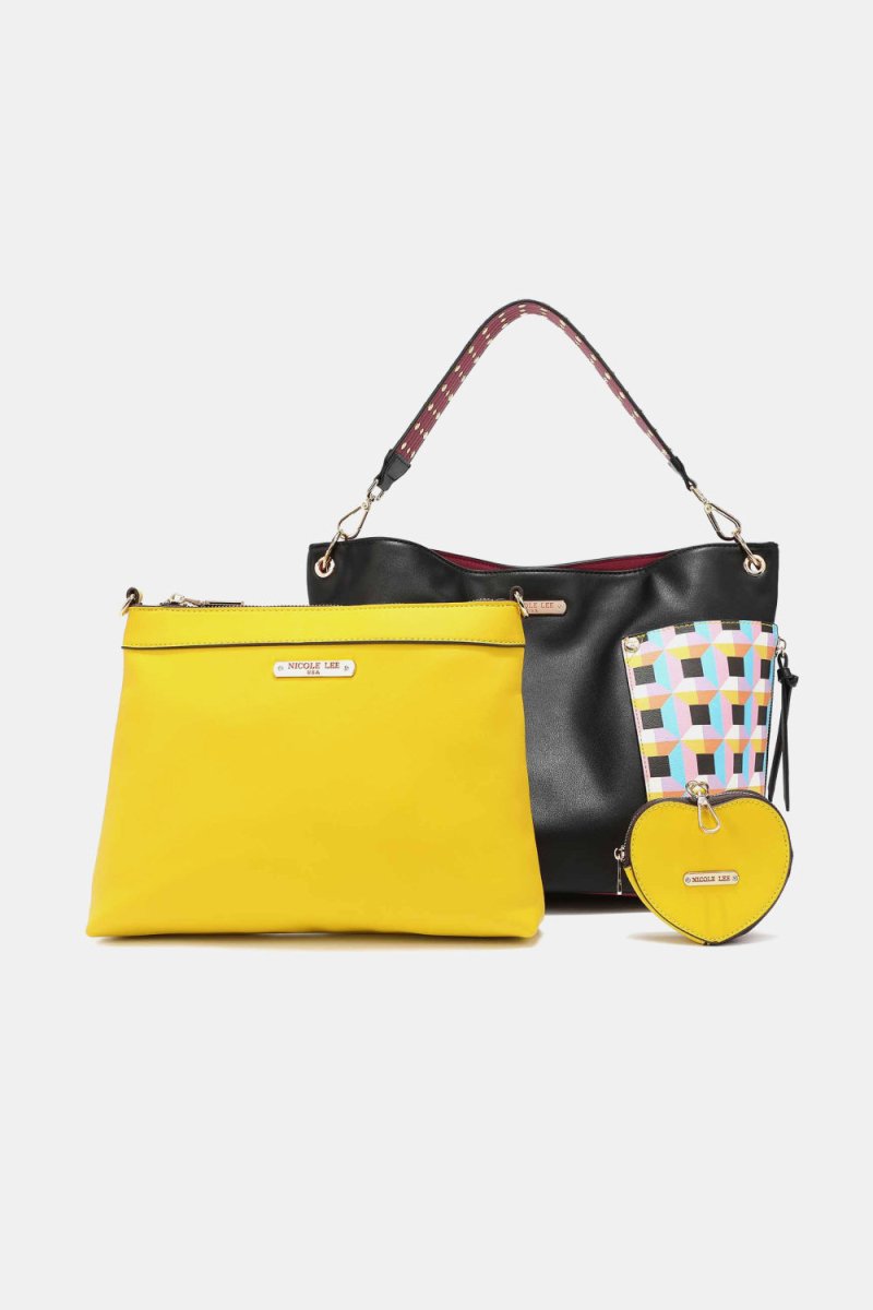 3-Piece Set - Shoulder Bag, Handbag and Heart Coin Pouch - Deb Shops