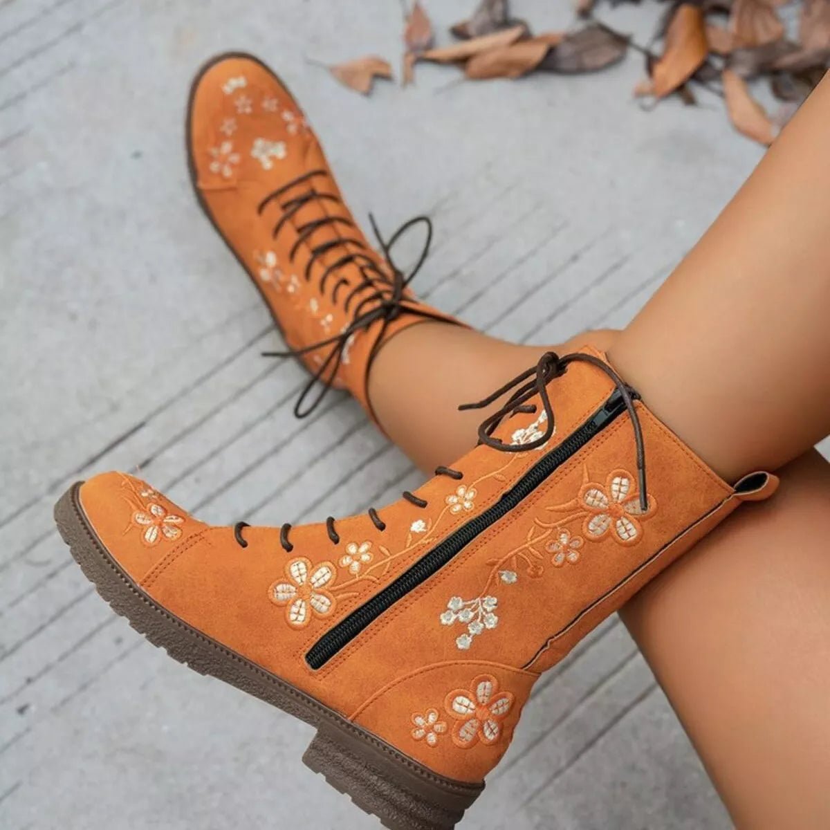 Round Toe Block Heels Boots - Deb Shops