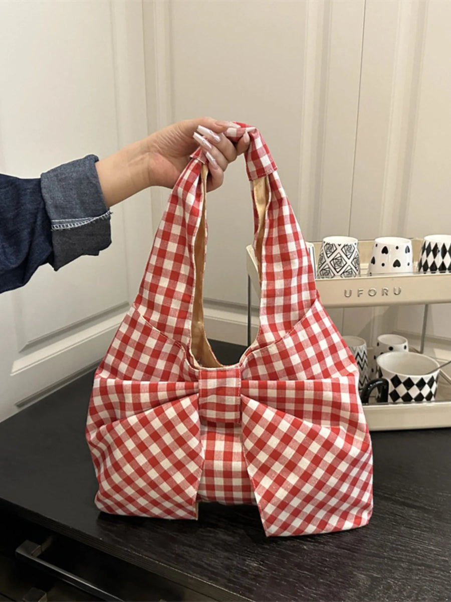Ruched Bow Shoulder Bag - Deb Shops
