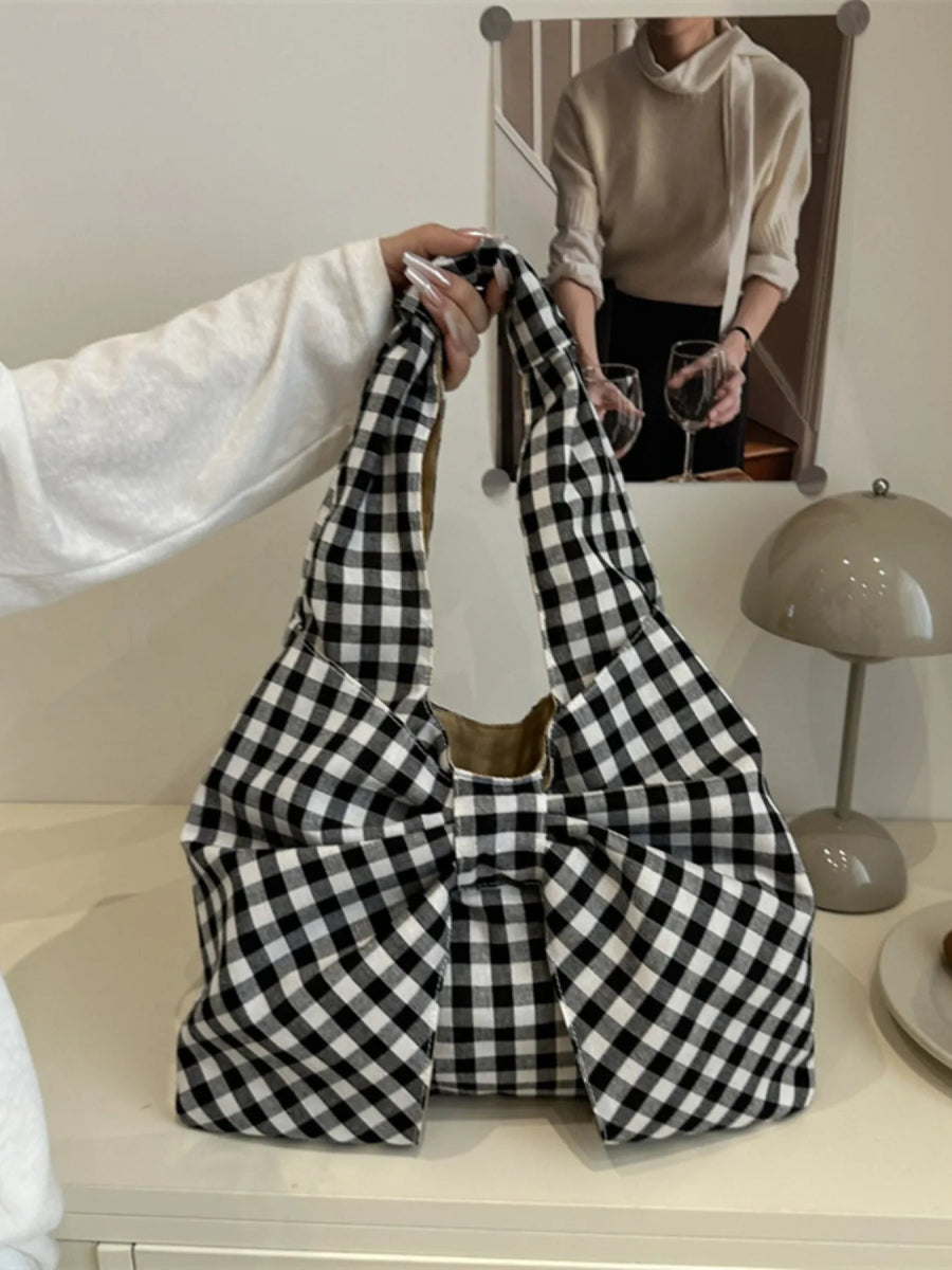 Ruched Bow Shoulder Bag - Deb Shops