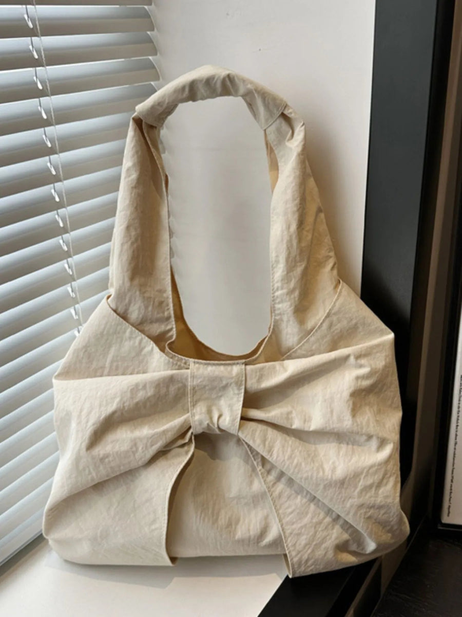 Ruched Bow Shoulder Bag - Deb Shops