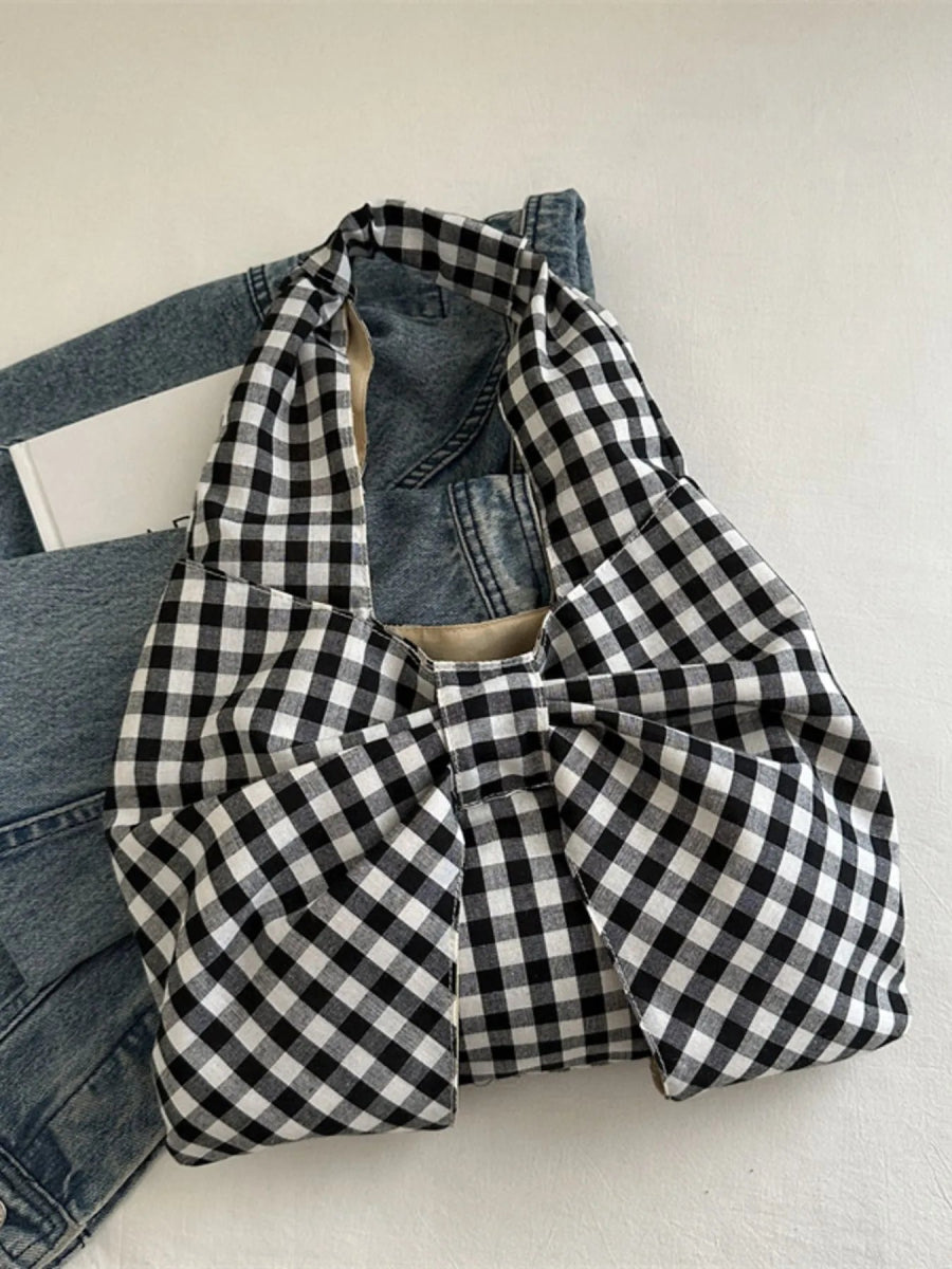 Ruched Bow Shoulder Bag - Deb Shops