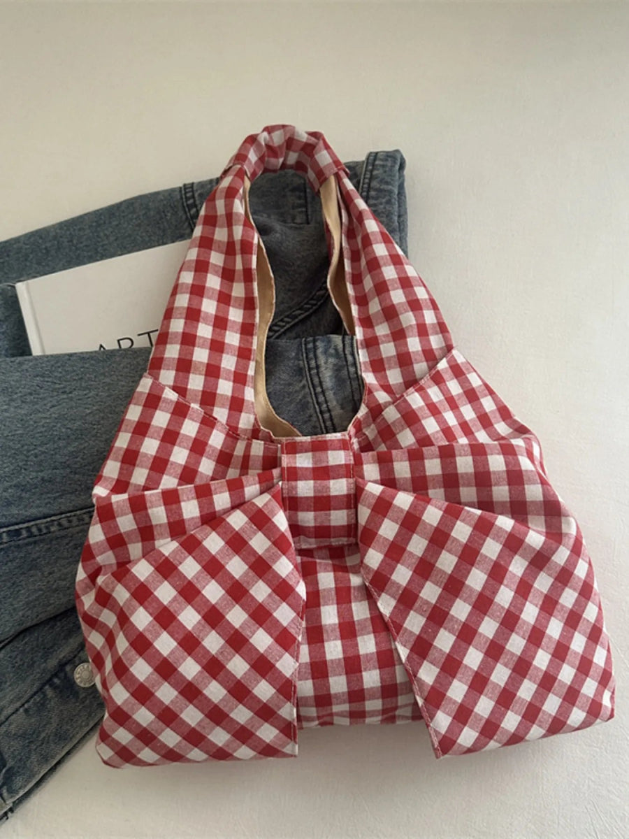 Ruched Bow Shoulder Bag - Deb Shops