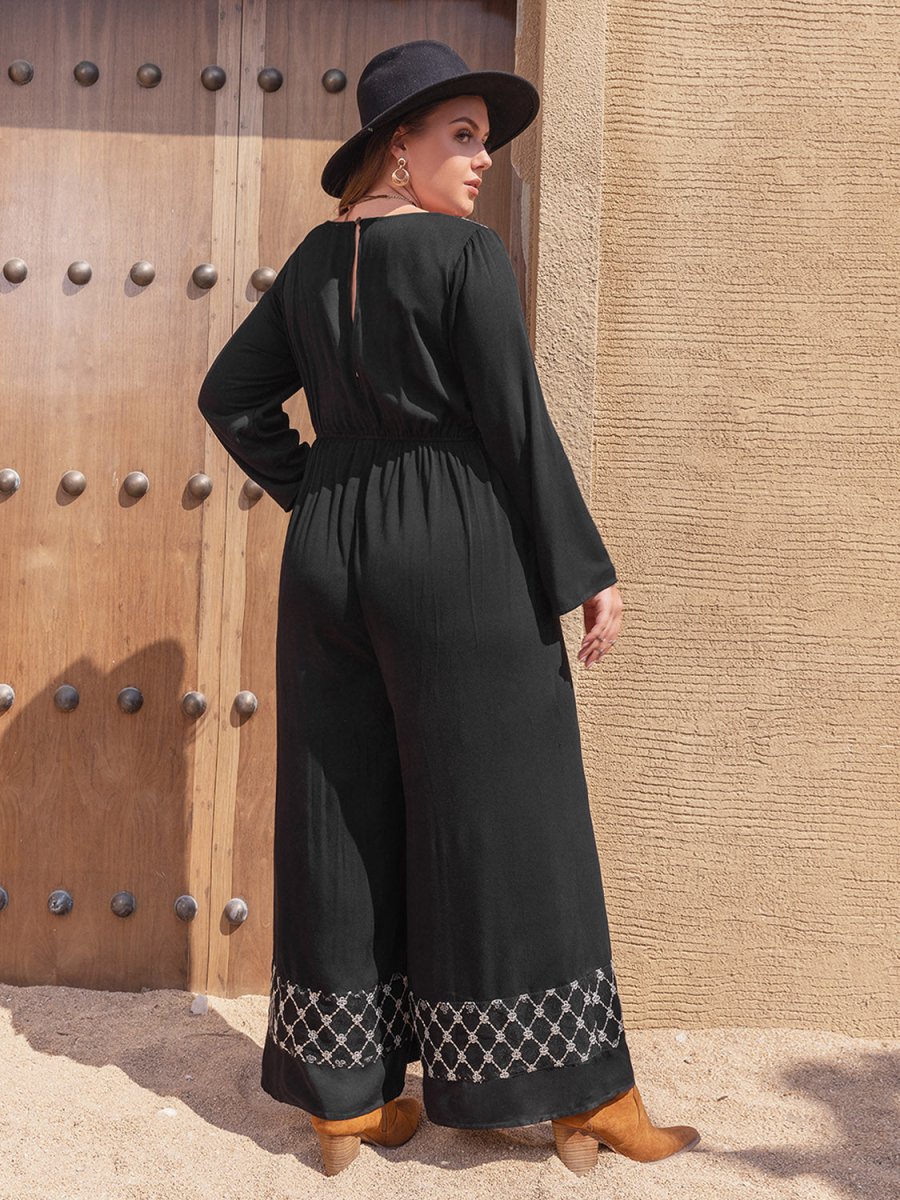 Square Neck Jumpsuit - Deb Shops