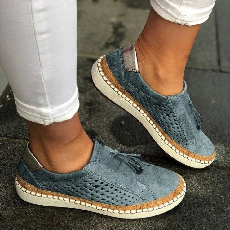 Tassel Round Toe Loafers - Deb Shops