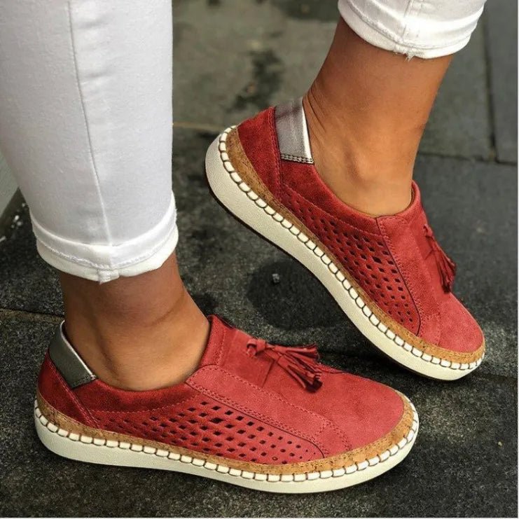 Tassel Round Toe Loafers - Deb Shops