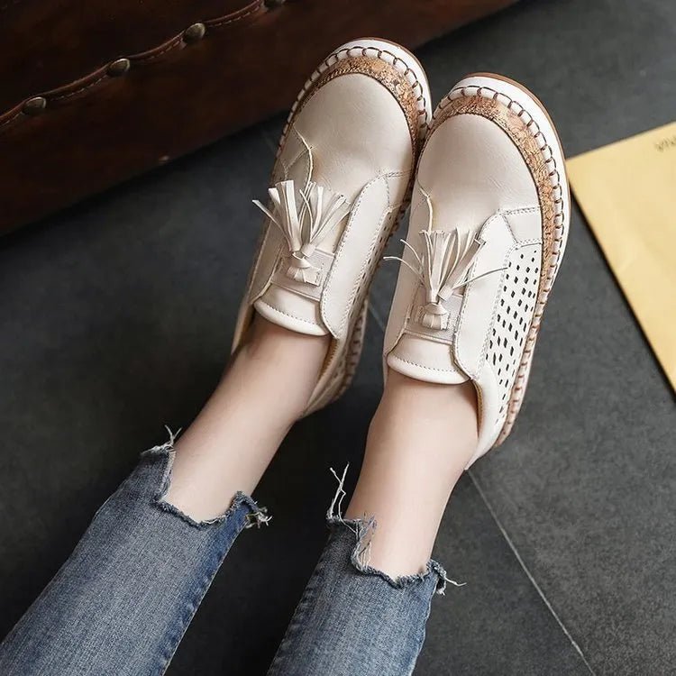 Tassel Round Toe Loafers - Deb Shops