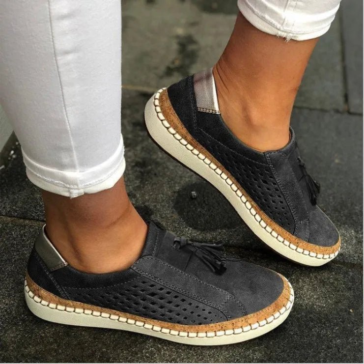 Tassel Round Toe Loafers - Deb Shops