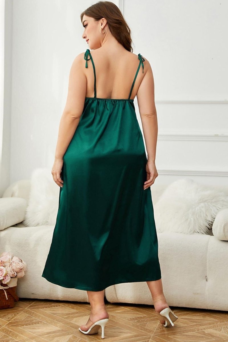 Tie - Shoulder Midi Night Dress - Deb Shops