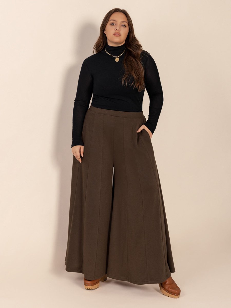 Wide Leg Pants with Pockets - Deb Shops