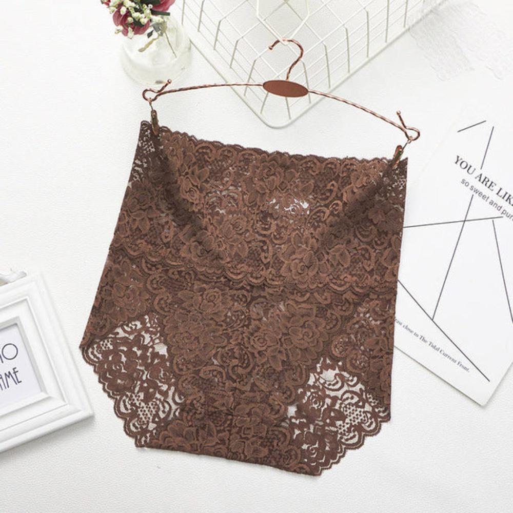 2 Pairs Lace Mesh Floral Lingerie Seamless Panties - Deb Shops