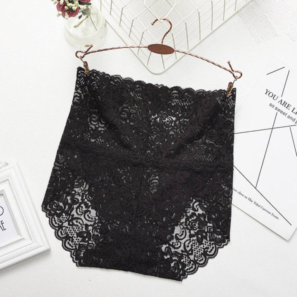 2 Pairs Lace Mesh Floral Lingerie Seamless Panties - Deb Shops