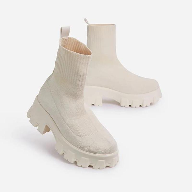 Couple Socks Shoes Knitted Short Boots - Debshops