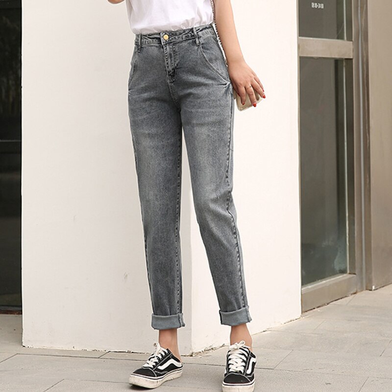 Loose Denim Straight Wide Legs High Waist Pants | Deb Shops