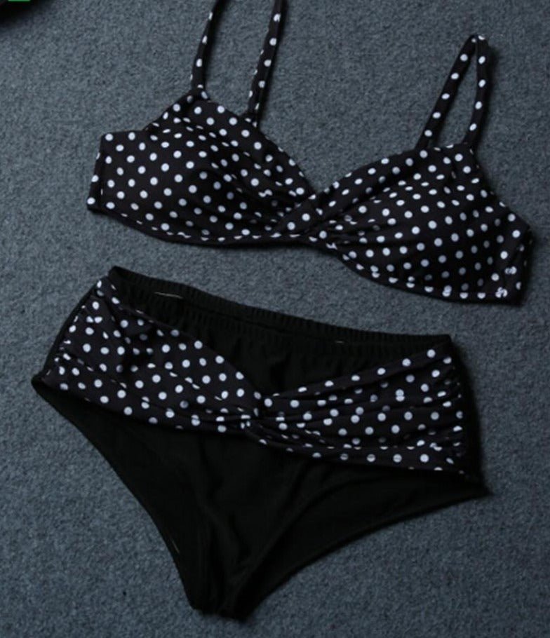 Brazilian Bikini Dots Two Piece Padded Swimsuit - Deb Shops