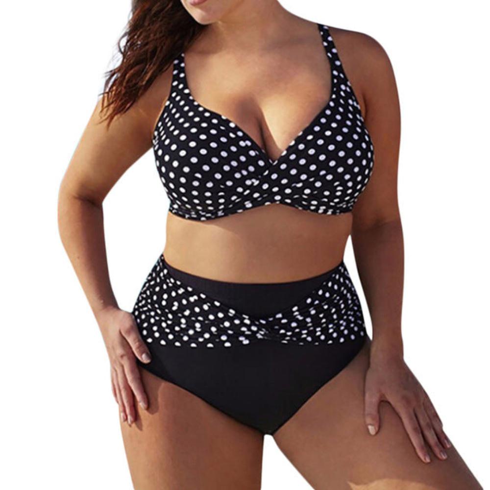 Brazilian Bikini Dots Two Piece Padded Swimsuit - Deb Shops
