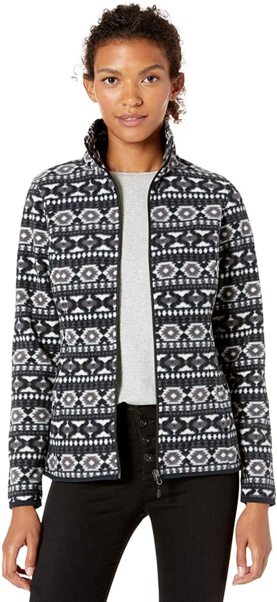 Classic Fit Long - Sleeve Full - Zip Fleece Jacket - Deb Shops