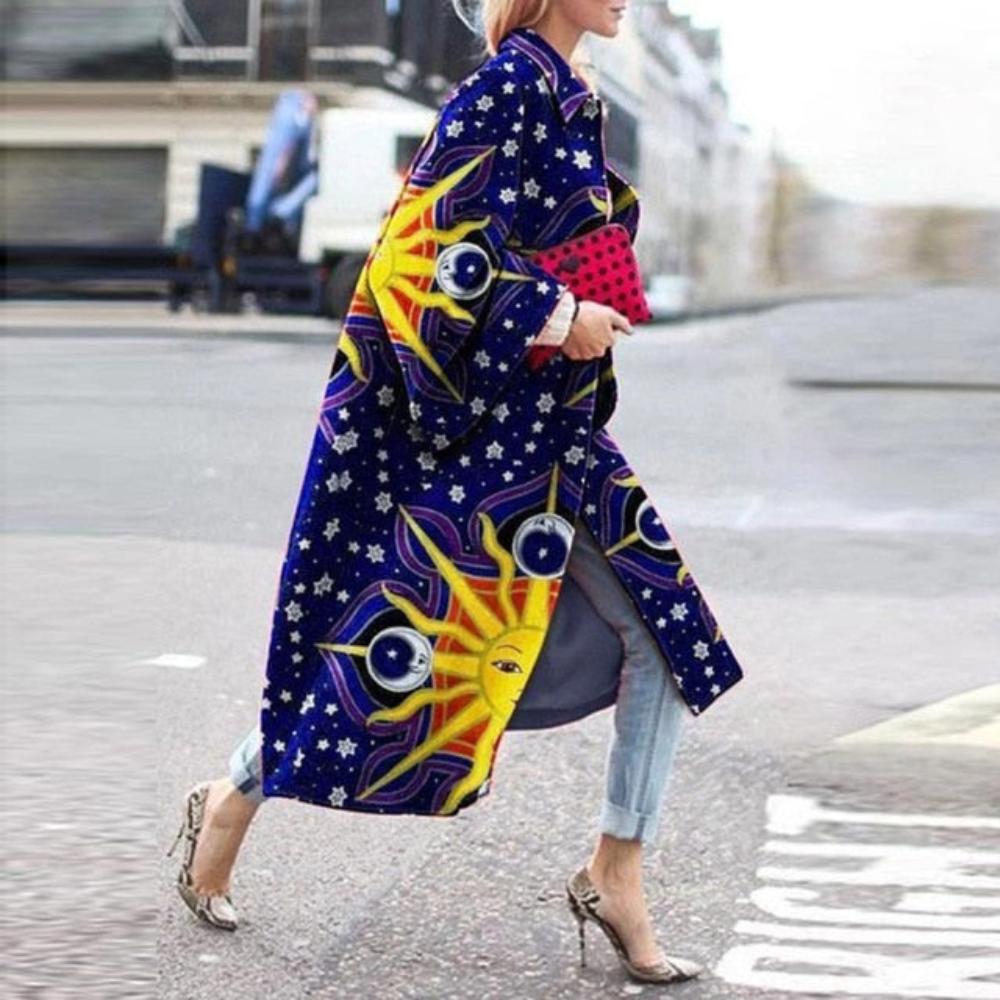 Unique Retro Long Outerwear Coat - Deb Shops