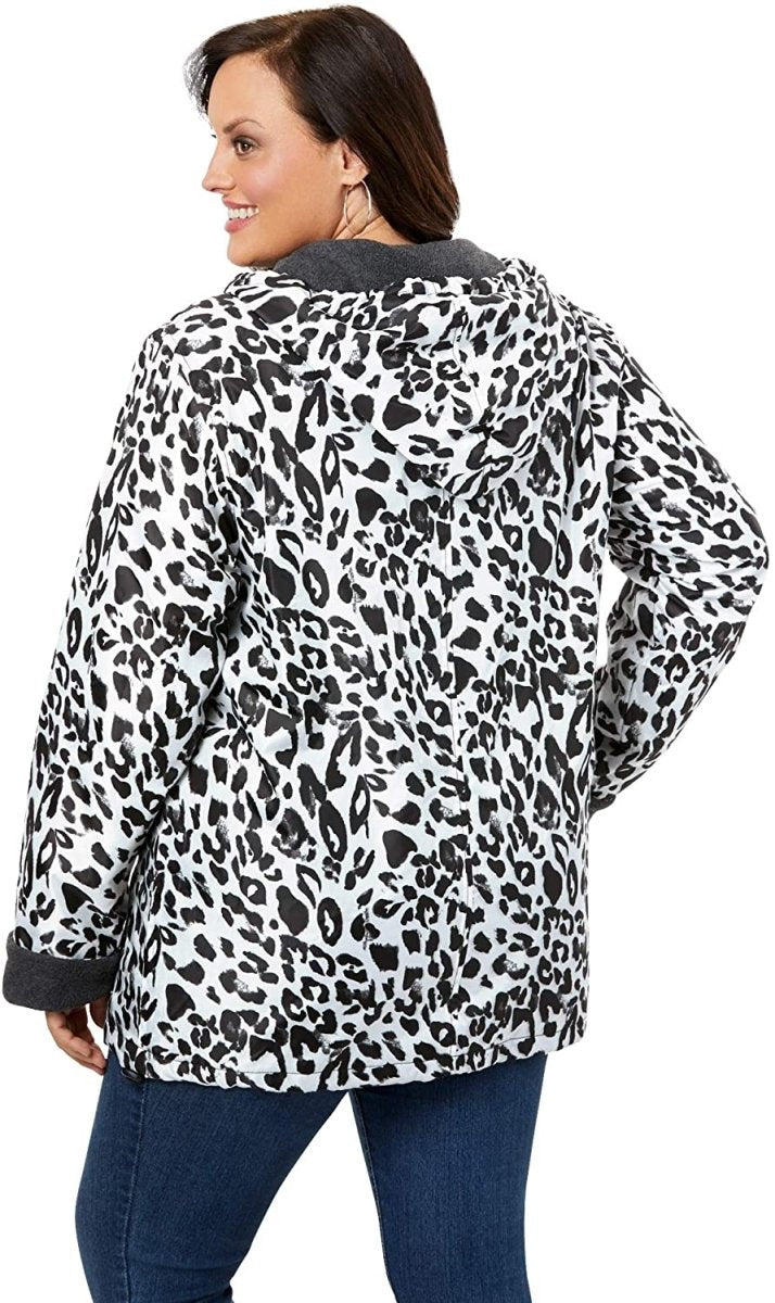 Hooded Jacket with Fleece Lining Lightweight - Deb Shops