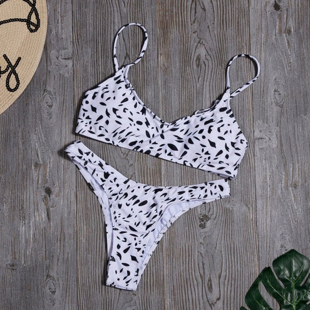 Leopard Bikinis Snake High Cut Beachwear - Deb Shops