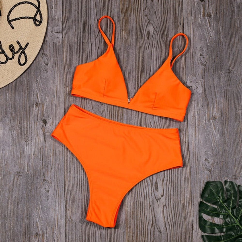 Leopard Bikinis Snake High Cut Beachwear - Deb Shops