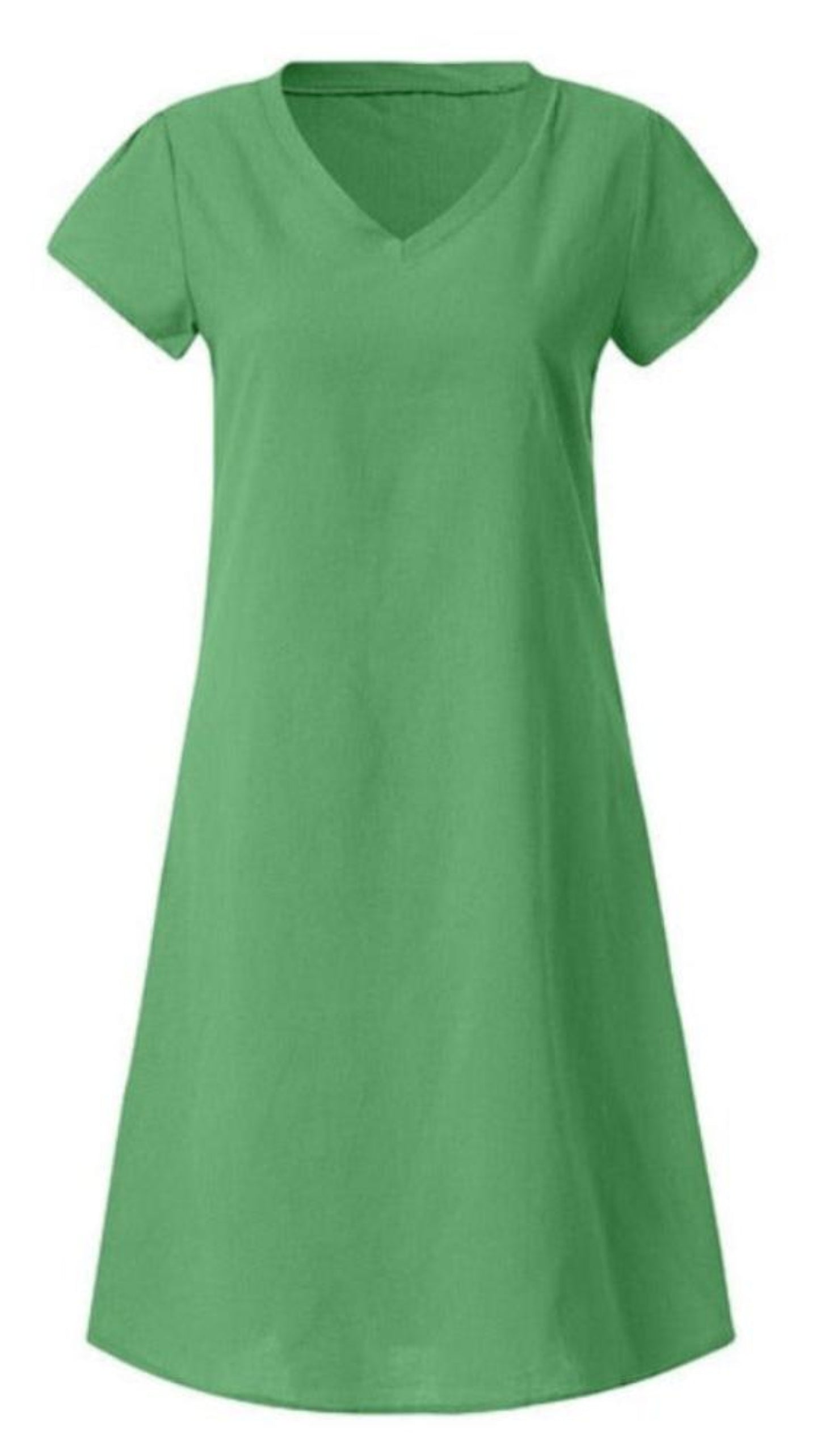 Loose Summer Style Cotton Casual Dress - Deb Shops