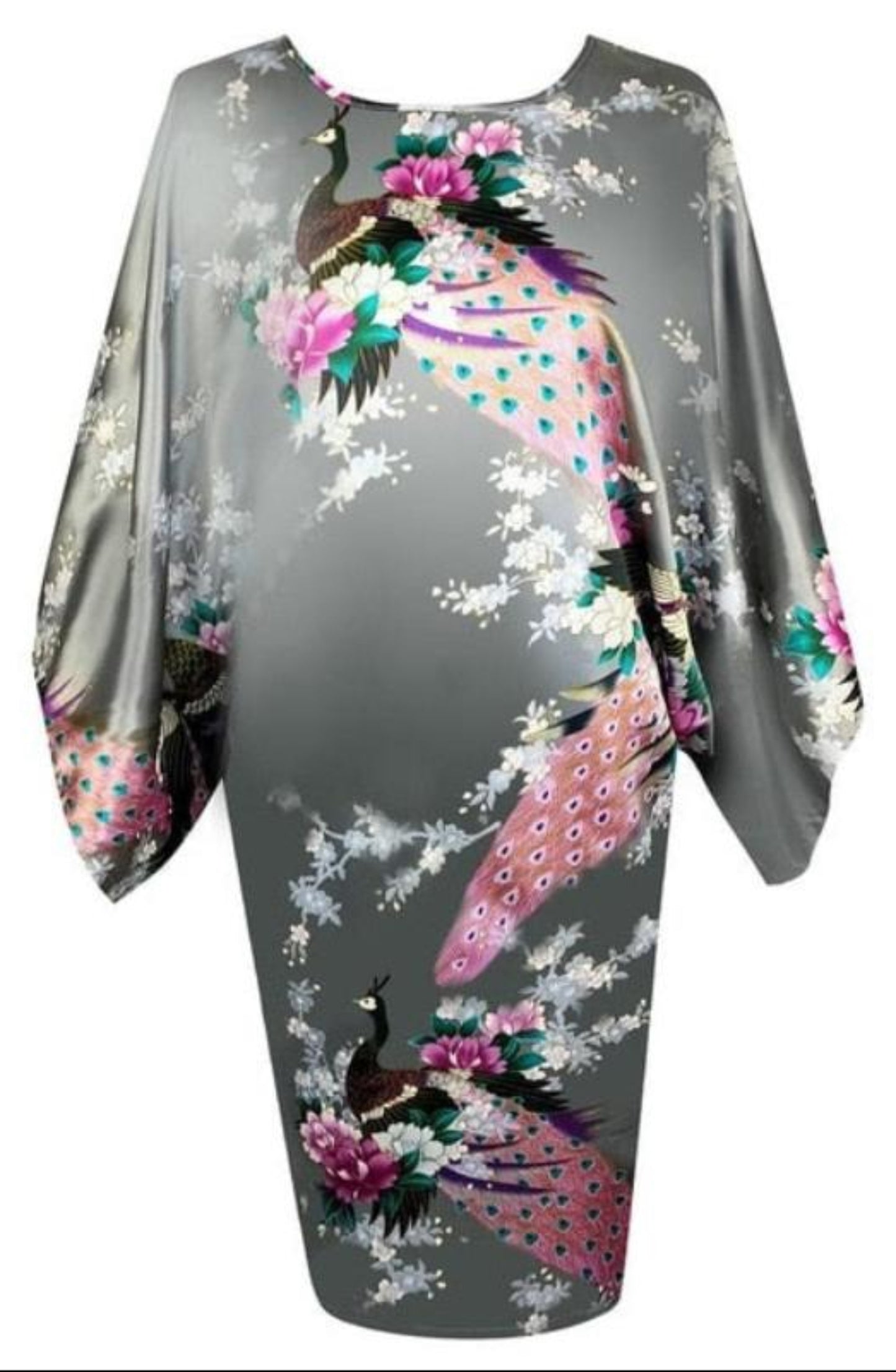 Satin Nightwear Nightgown Loose Bath Gown Nightdress Sleepwear Night Dress - Deb Shops