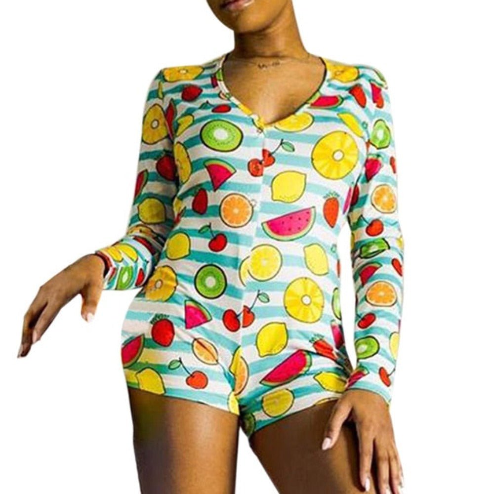 Sleepwear Pajamas Nightwear Short Romper - Deb Shops