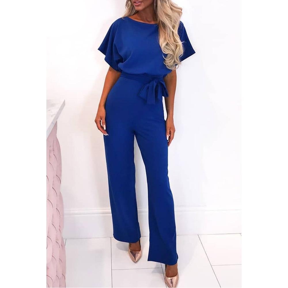 Street - Wear Romper Lace up Short Sleeve Jumpsuit - Deb Shops