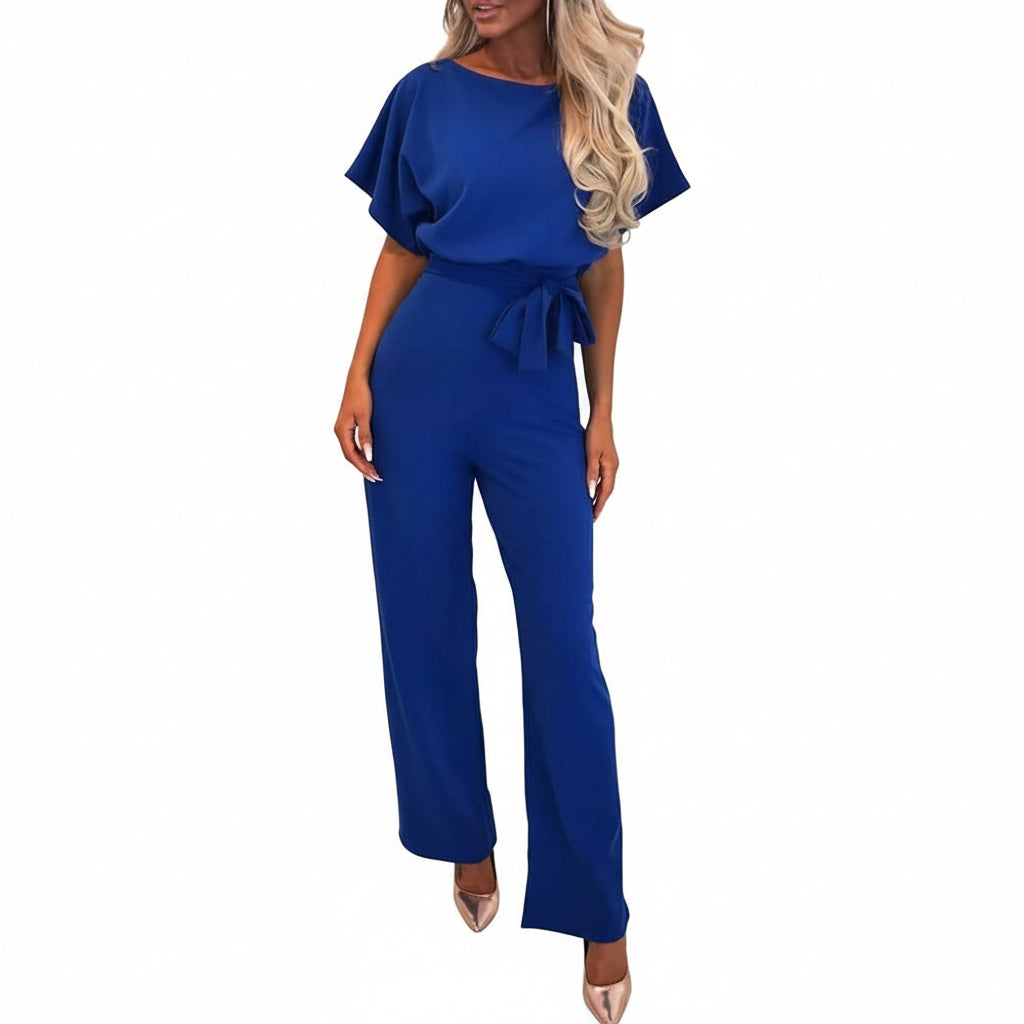 Street - Wear Romper Lace up Short Sleeve Jumpsuit - Deb Shops