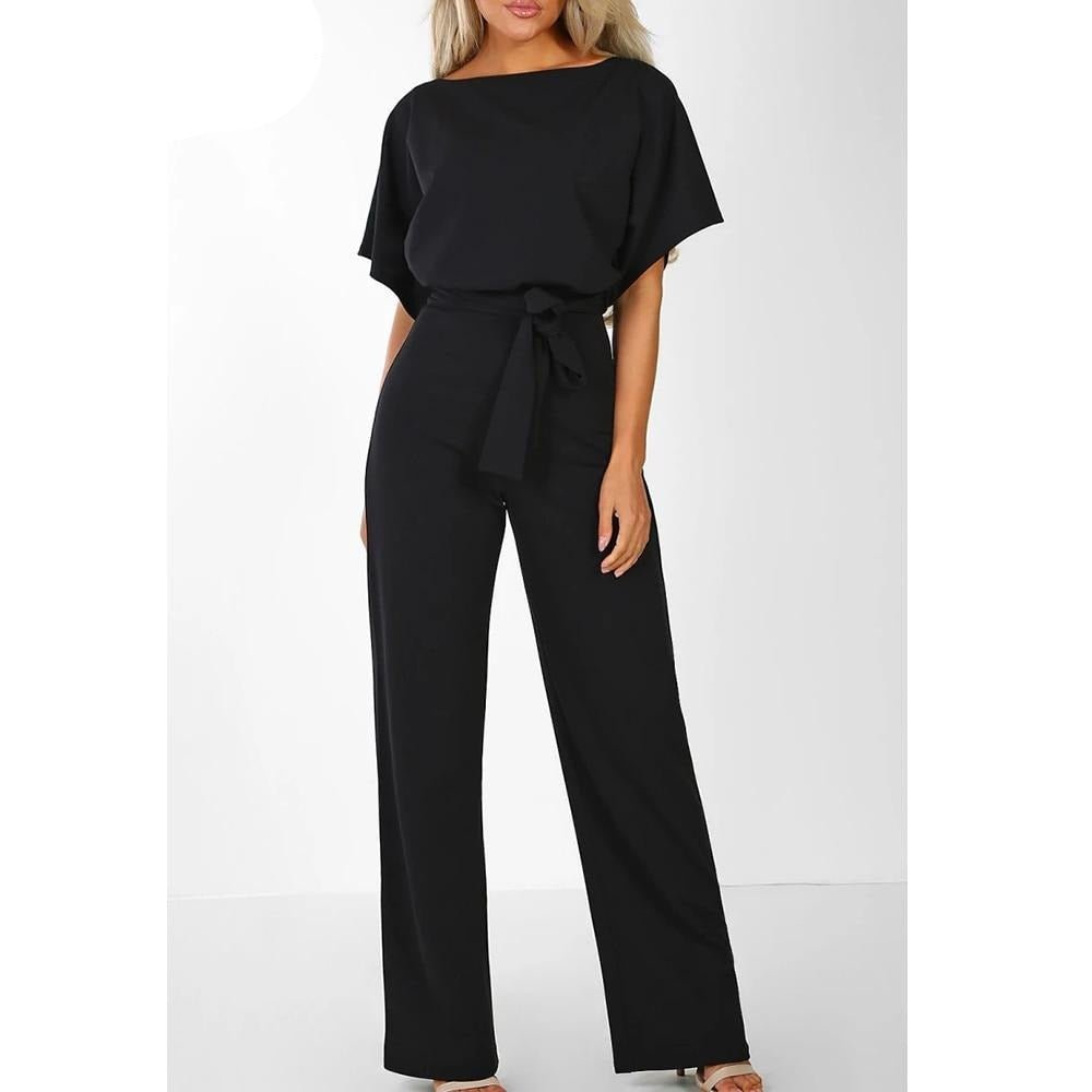 Street - Wear Romper Lace up Short Sleeve Jumpsuit - Deb Shops