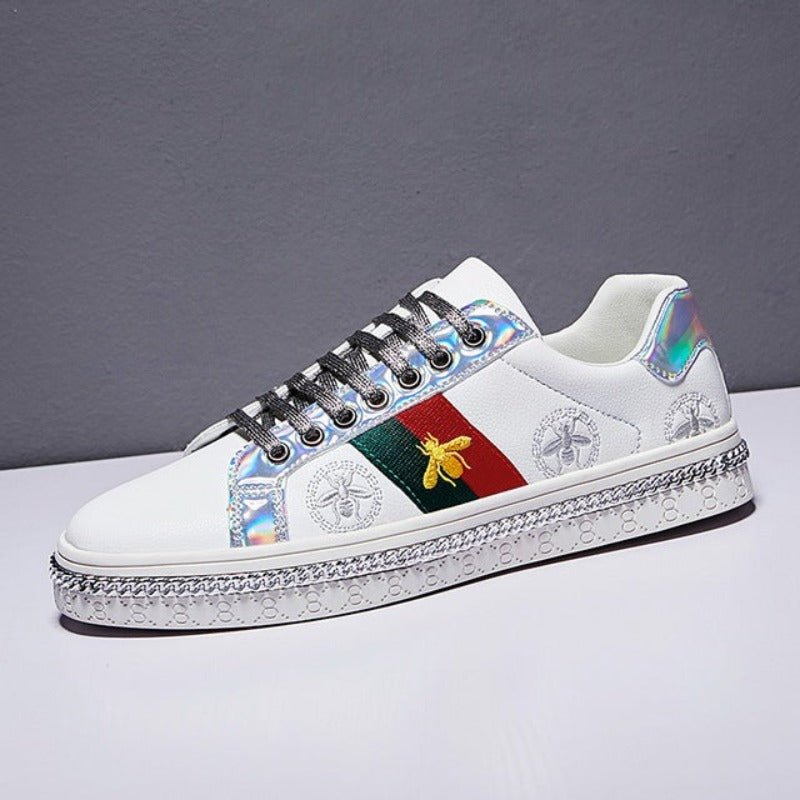 Stylish Brand Embroidered Skateboarding Sneakers - Deb Shops