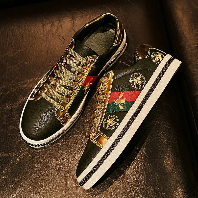 Stylish Brand Embroidered Skateboarding Sneakers - Deb Shops